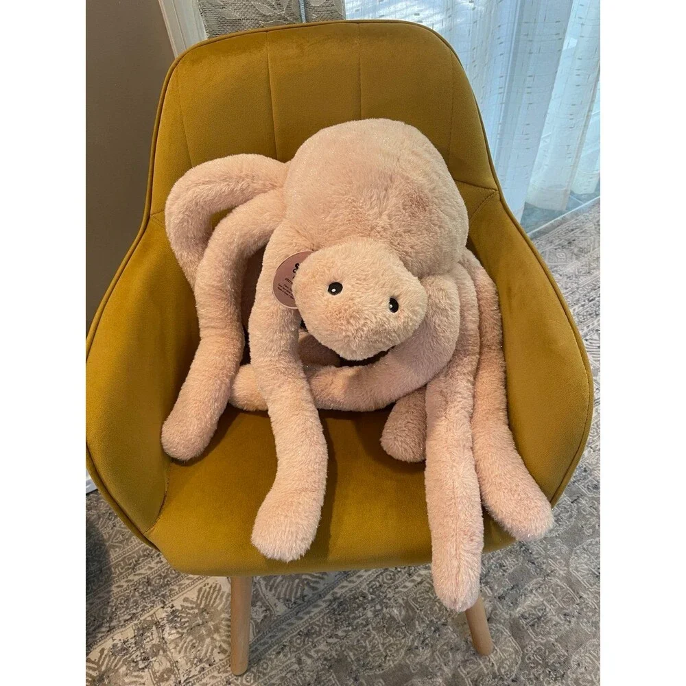 Summerween Jumbo Plush Spider Decorative Pillow